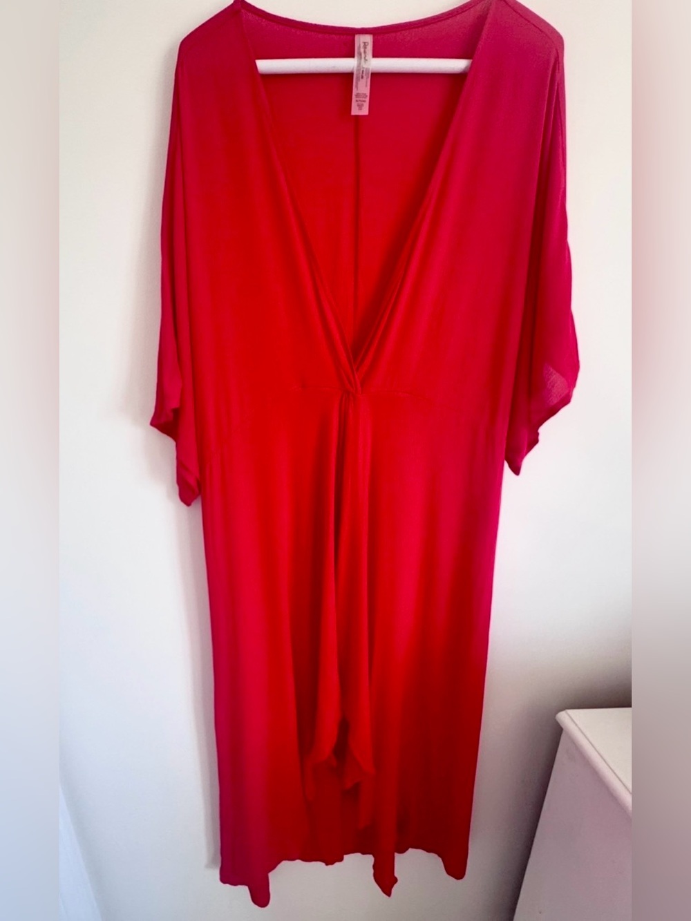 NWT Bright Red V-Neck COVERUP